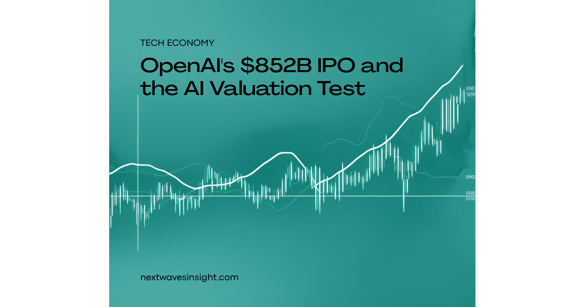 OpenAI IPO valuation enterprise implications — financial chart showing AI company revenue growth trajectory toward public market listing