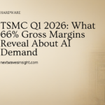 TSMC Q1 2026 gross margins AI infrastructure demand — semiconductor earnings signal
