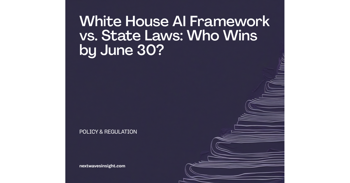 White House AI framework federal preemption state AI laws policy 2026