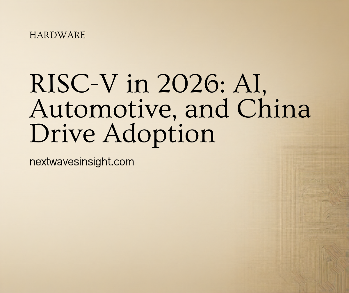 RISC-V architecture adoption in 2026 — AI accelerators, automotive, and China chip ecosystem